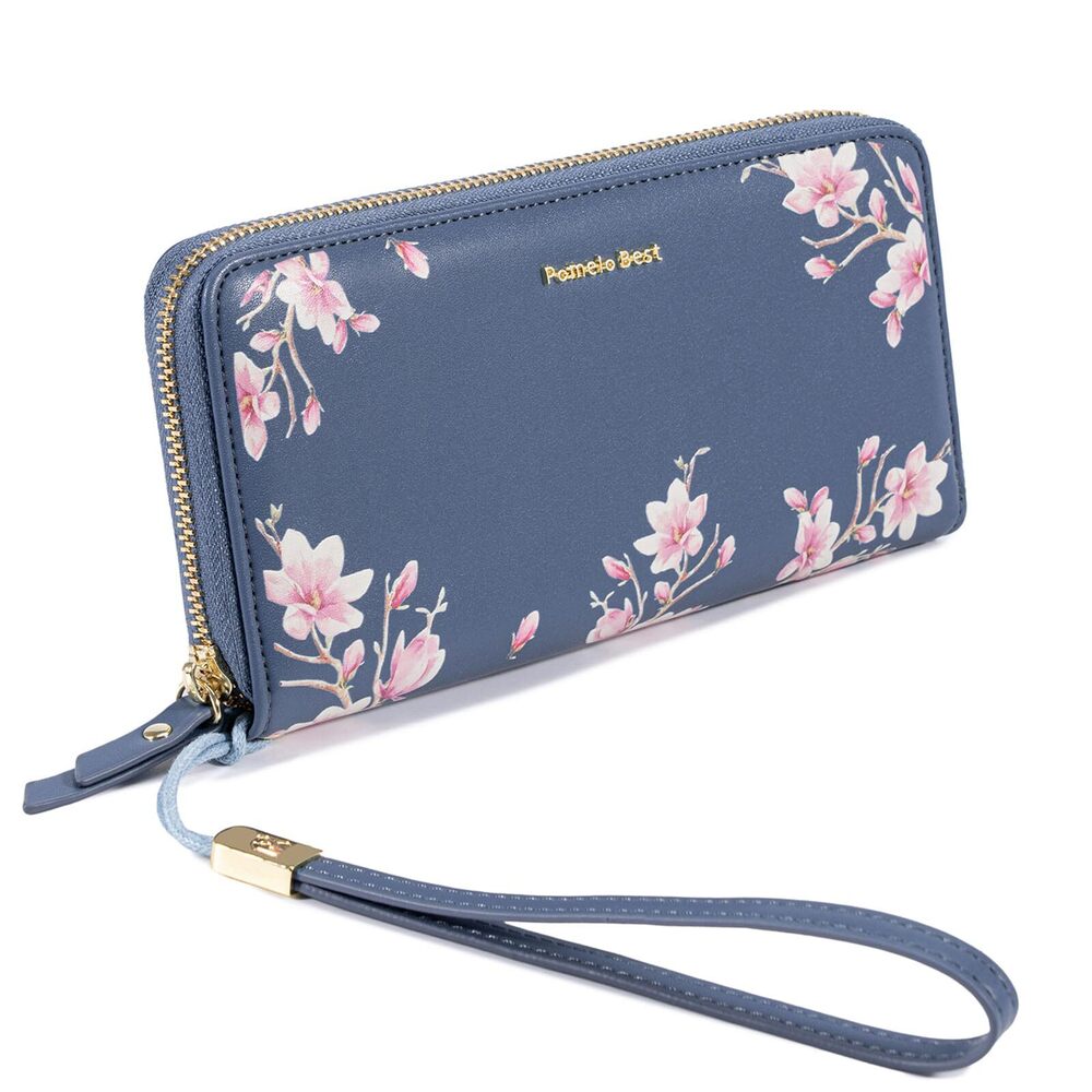 4209 Wallet RFID Blocking Leather Multi Credit Card Large Capacity Wristlet